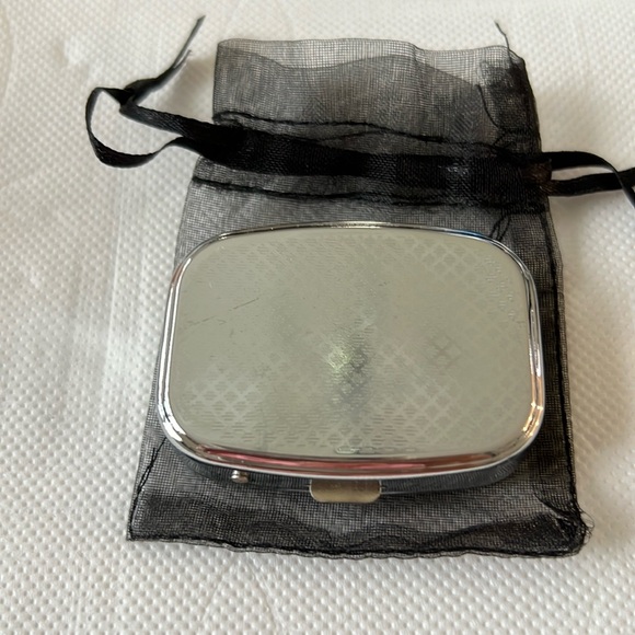 PILL BOX. ENHANCED WITH BLK/WHT CRYSTALS - Picture 2 of 7